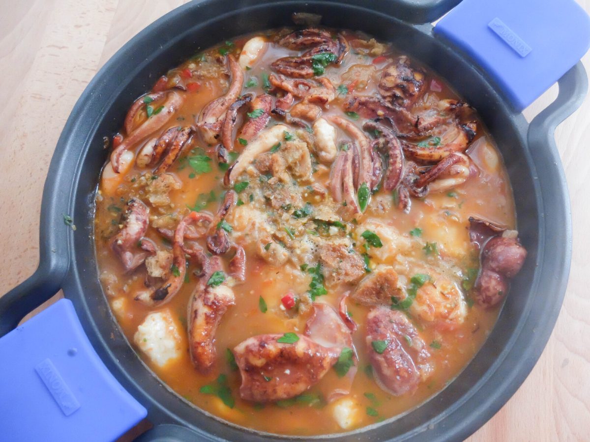 zarzuela de pescado y mariscos paso 27