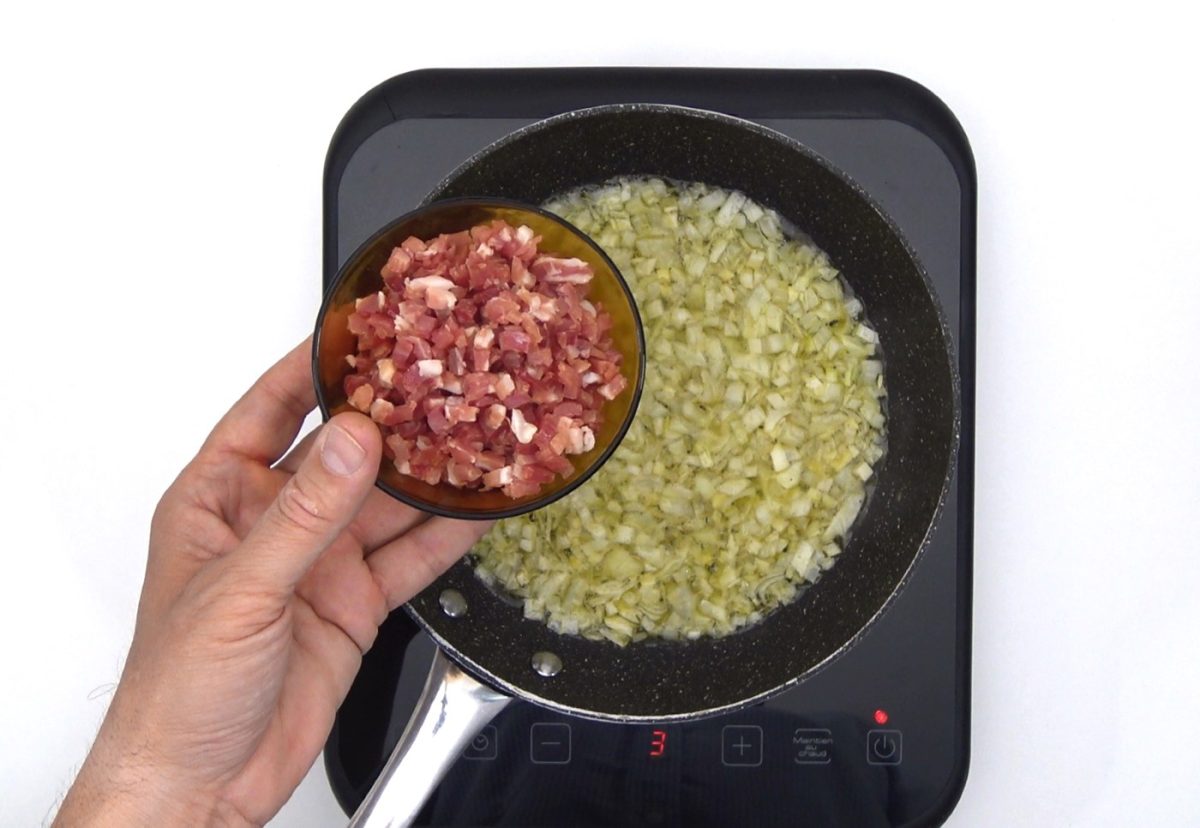Arroz con jamón y queso. Un plato fácil y delicioso