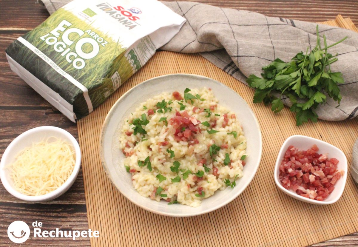 Arroz con jamón y queso. Un plato fácil y delicioso