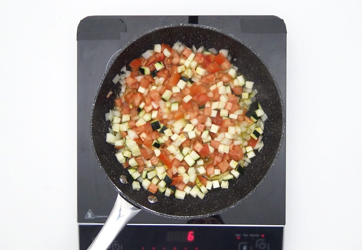 Berenjenas rellenas de verduras paso a paso
