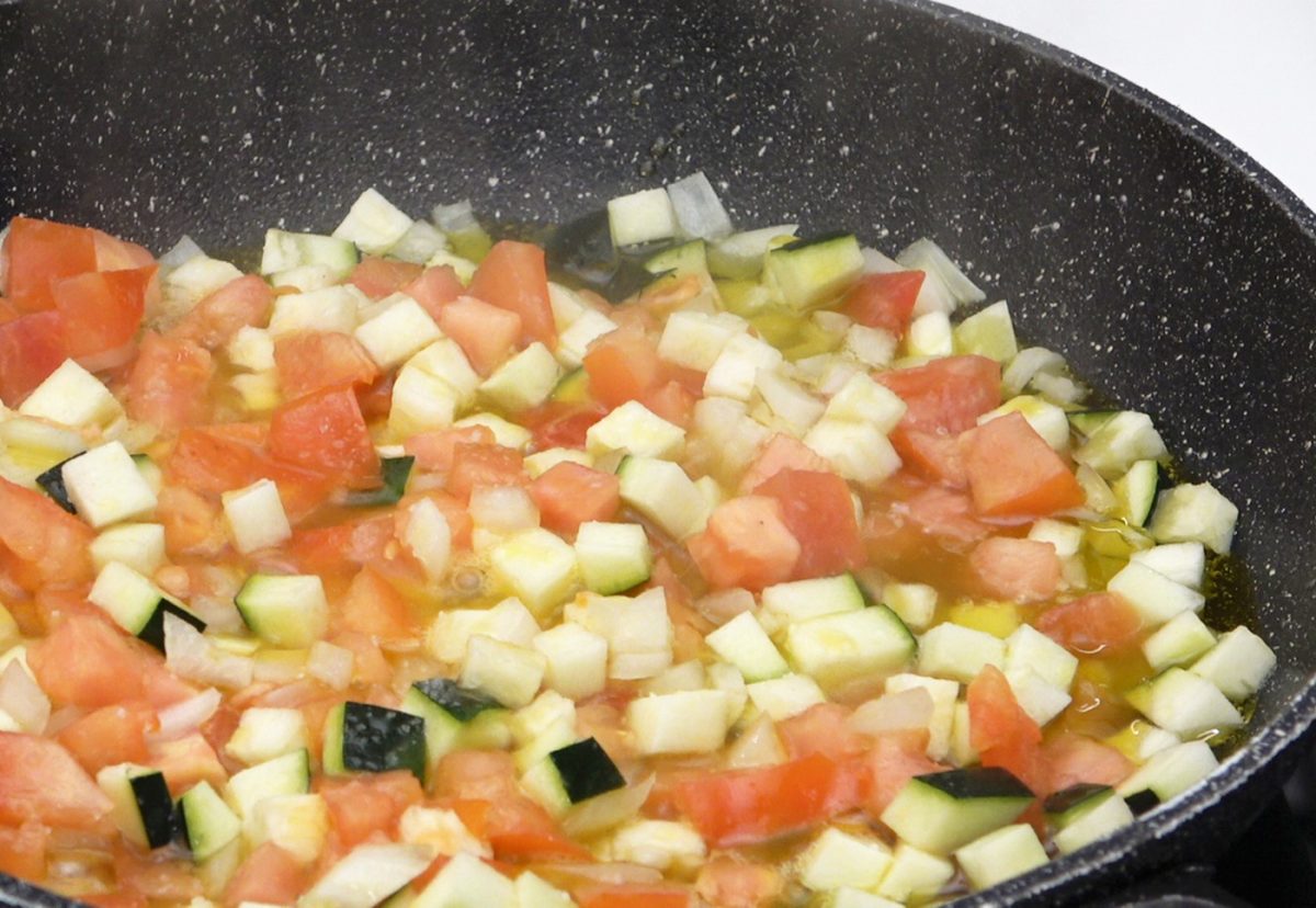 Berenjenas rellenas de verduras paso a paso