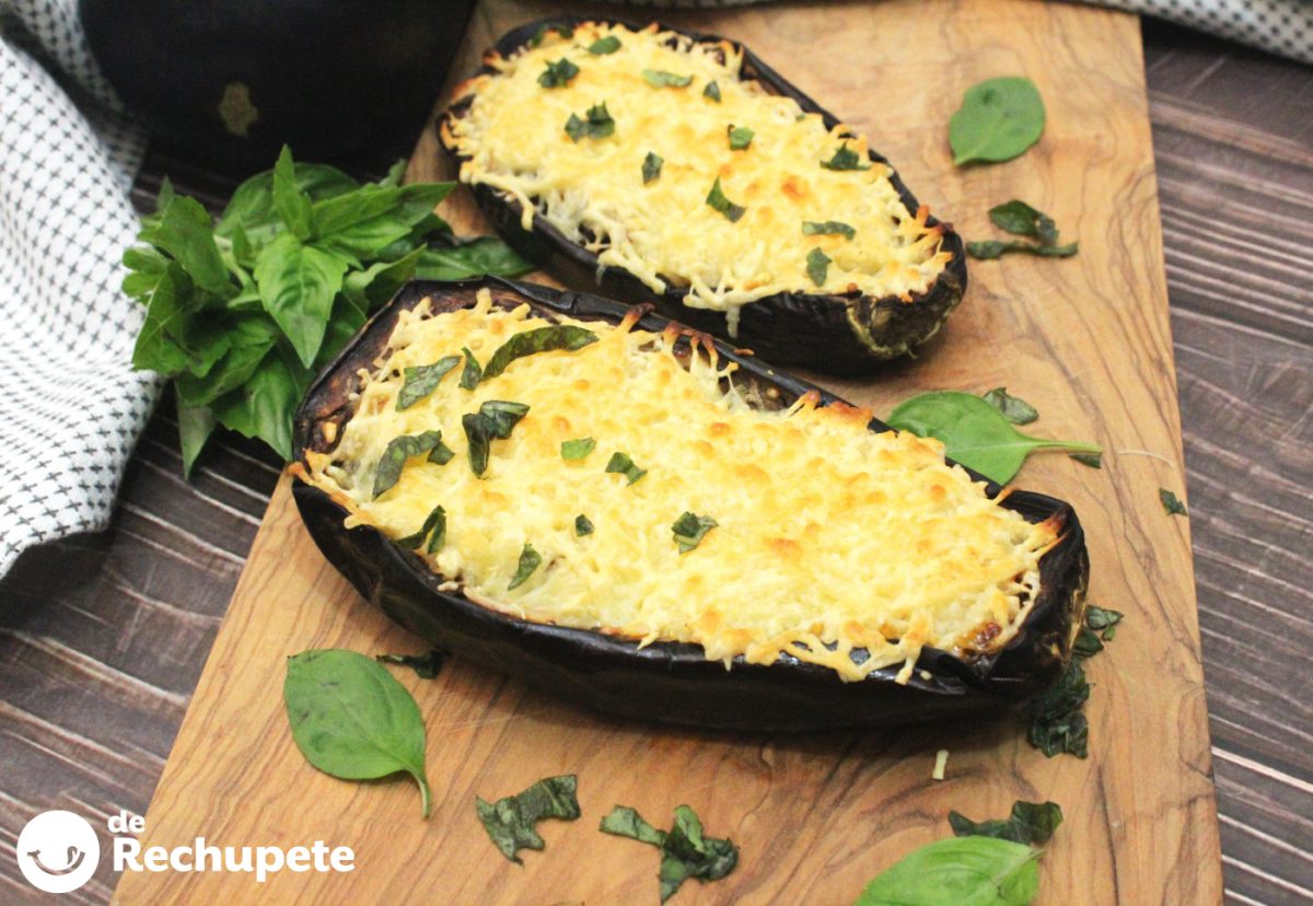 Berenjenas rellenas de verduras paso a paso