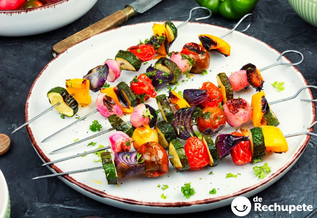 Brocheta de verduras. Un receta sencilla, perfecta para niños