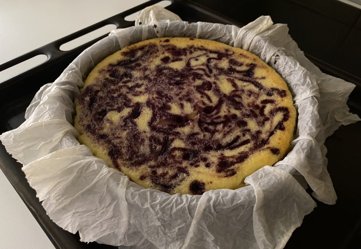 Cheesecake de arándanos. Cremosa y única con un toque frutal