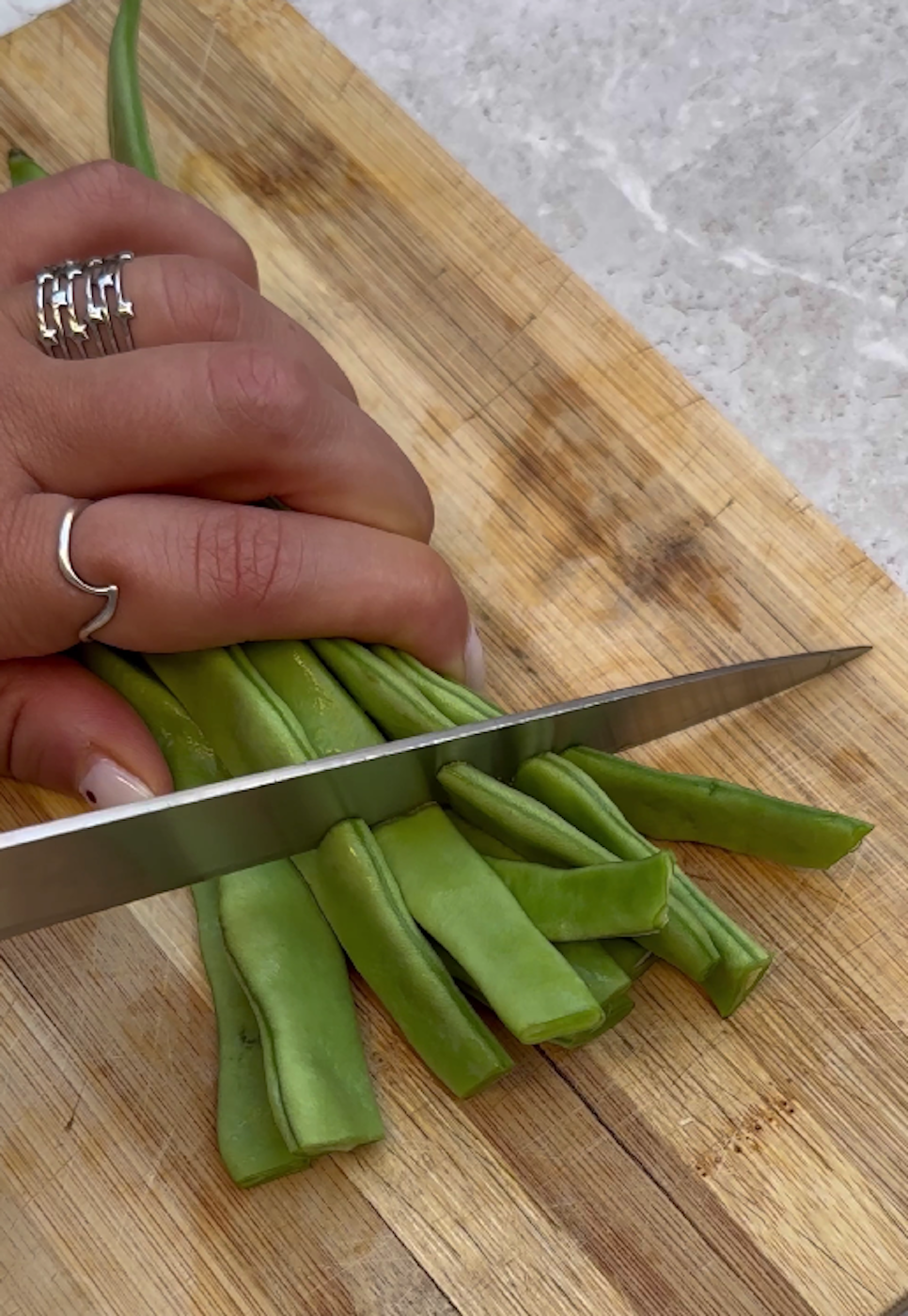 Cómo hacer una ensalada de judías verdes paso a paso