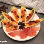 Ensalada de endivias con jamón ibérico y naranja