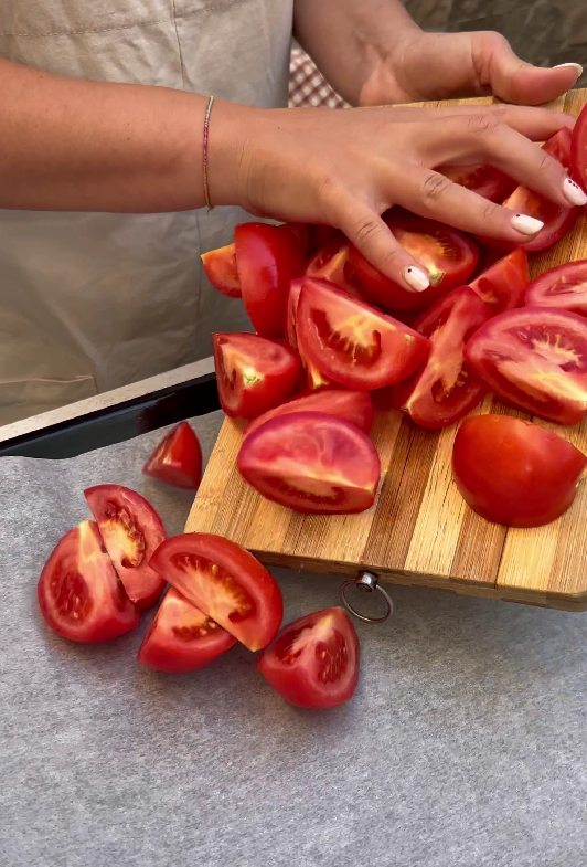 Gazpacho asado. Verduras al horno para un plato diferente