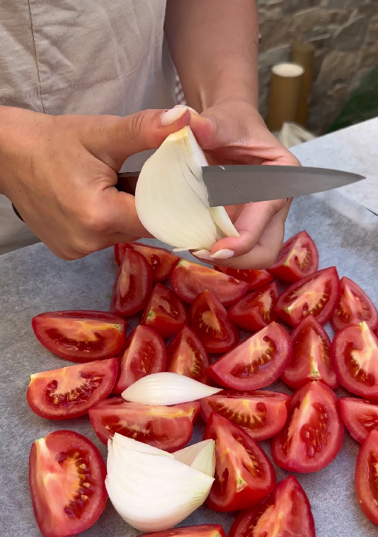 Gazpacho asado. Verduras al horno para un plato diferente