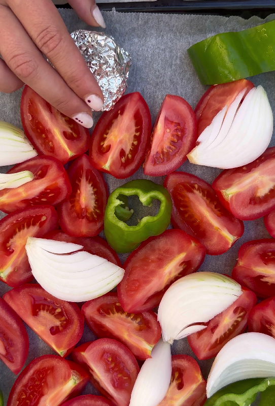 Gazpacho asado. Verduras al horno para un plato diferente