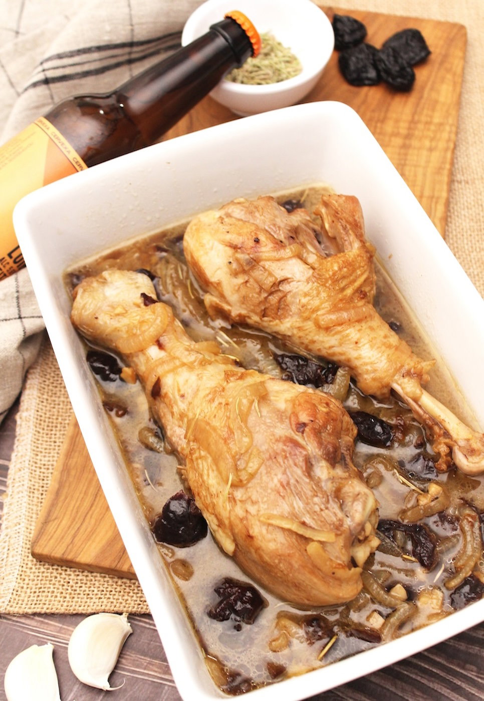 Muslos de pavo a la cerveza. Un guiso perfecto para tu menú