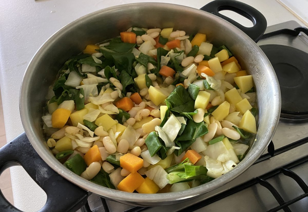 Olla de la plana. auténtica receta de cuchara