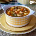 Olla de la plana. Tradicional receta con alubias y verduras