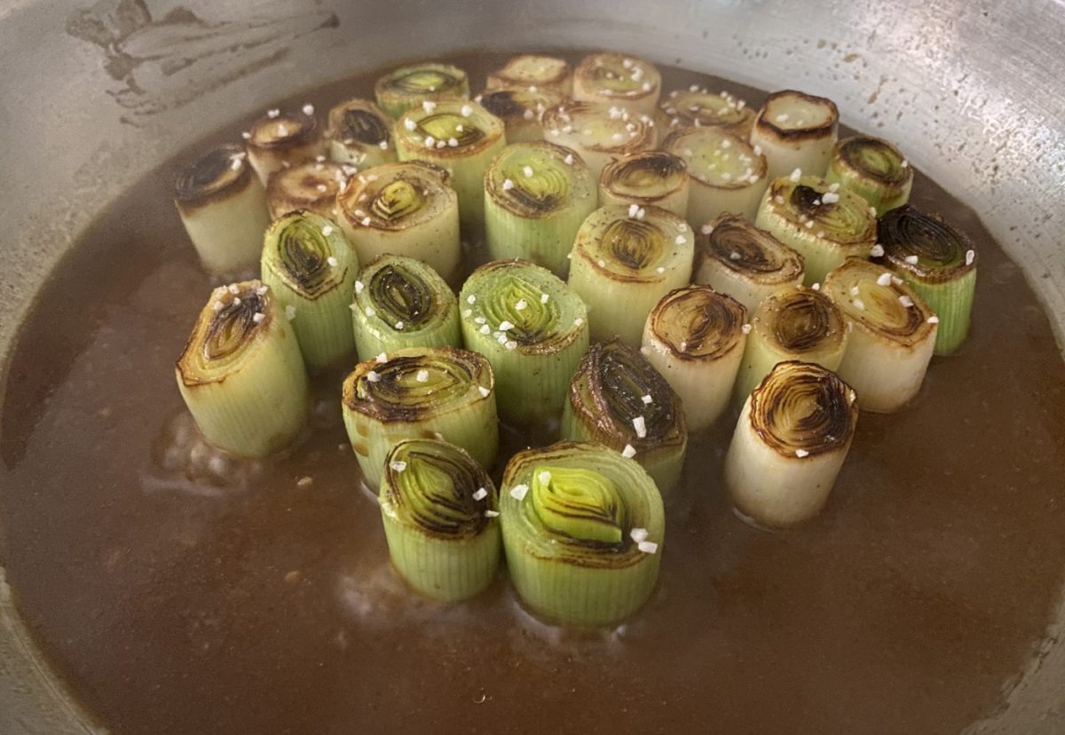 Puerros con miso. Un plato como guarnición o principal