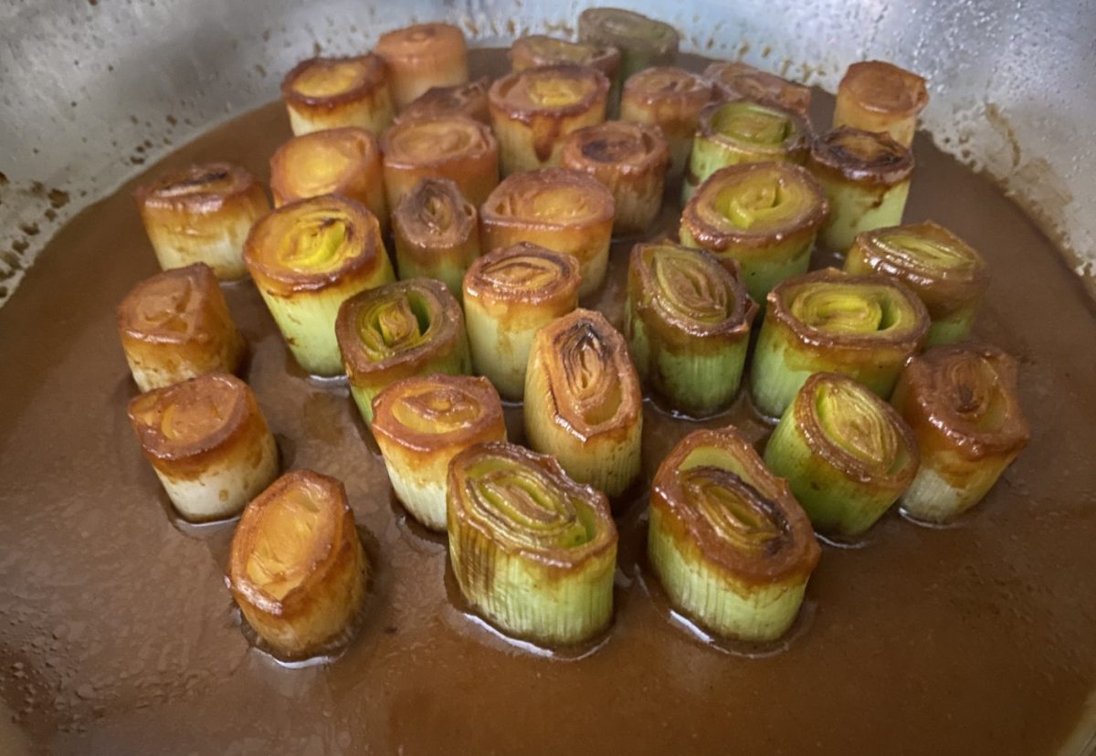 Puerros con miso. Un plato como guarnición o principal