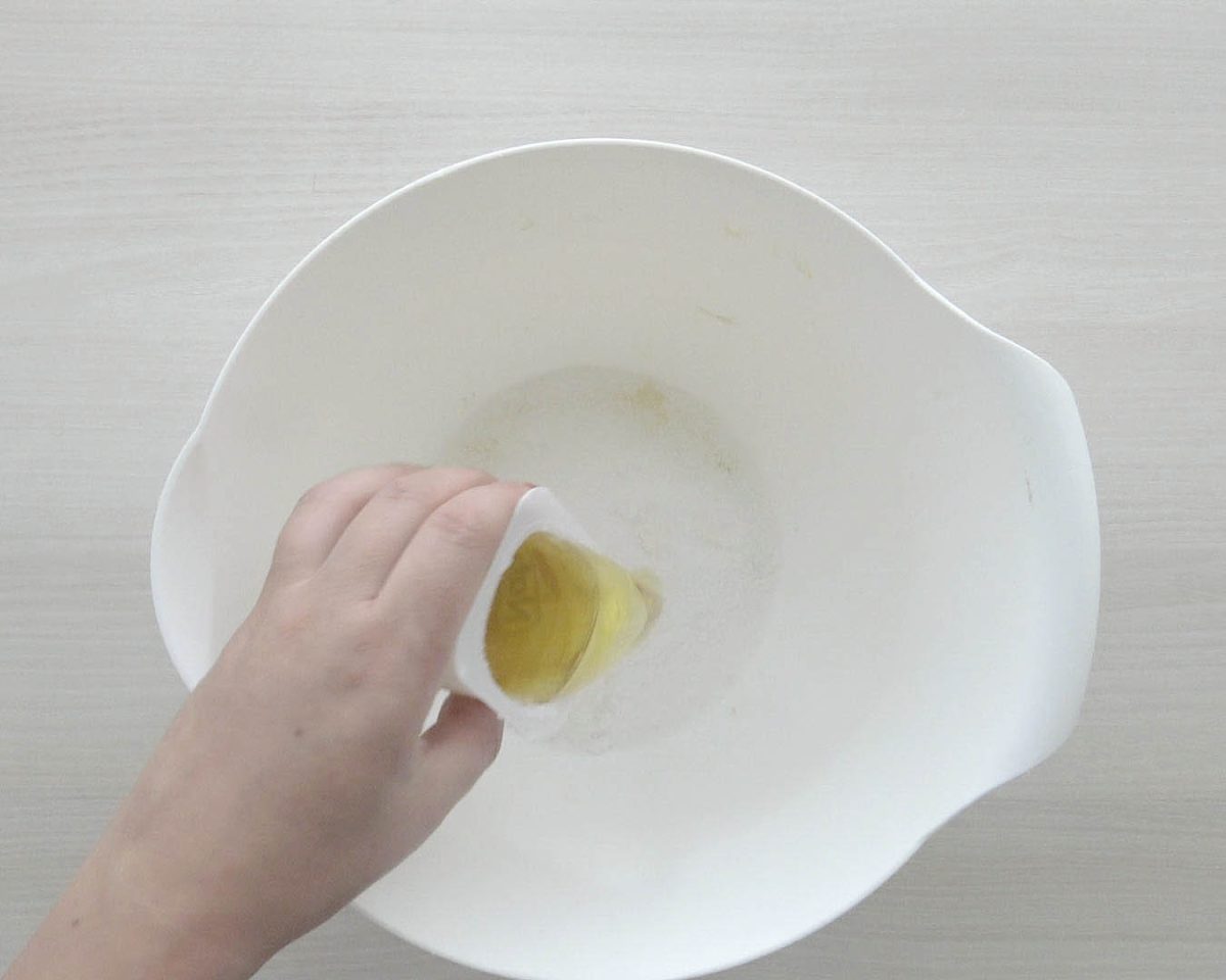 bizcocho de yogur con naranja paso 5