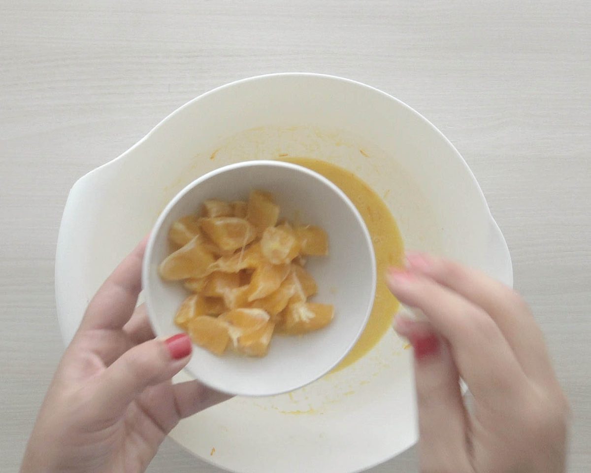 bizcocho de yogur con naranja paso 9