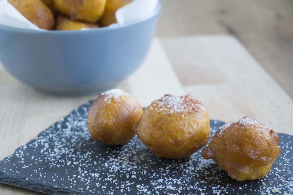 buñuelos de patata paso 15