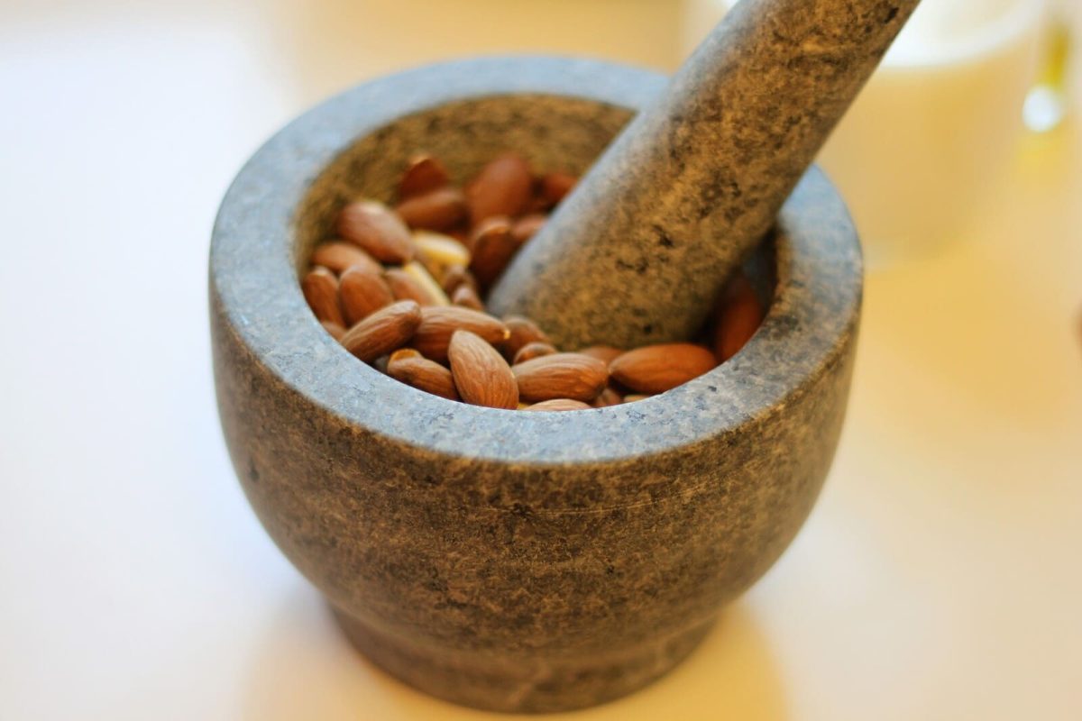 cardo en salsa de almendras paso 4