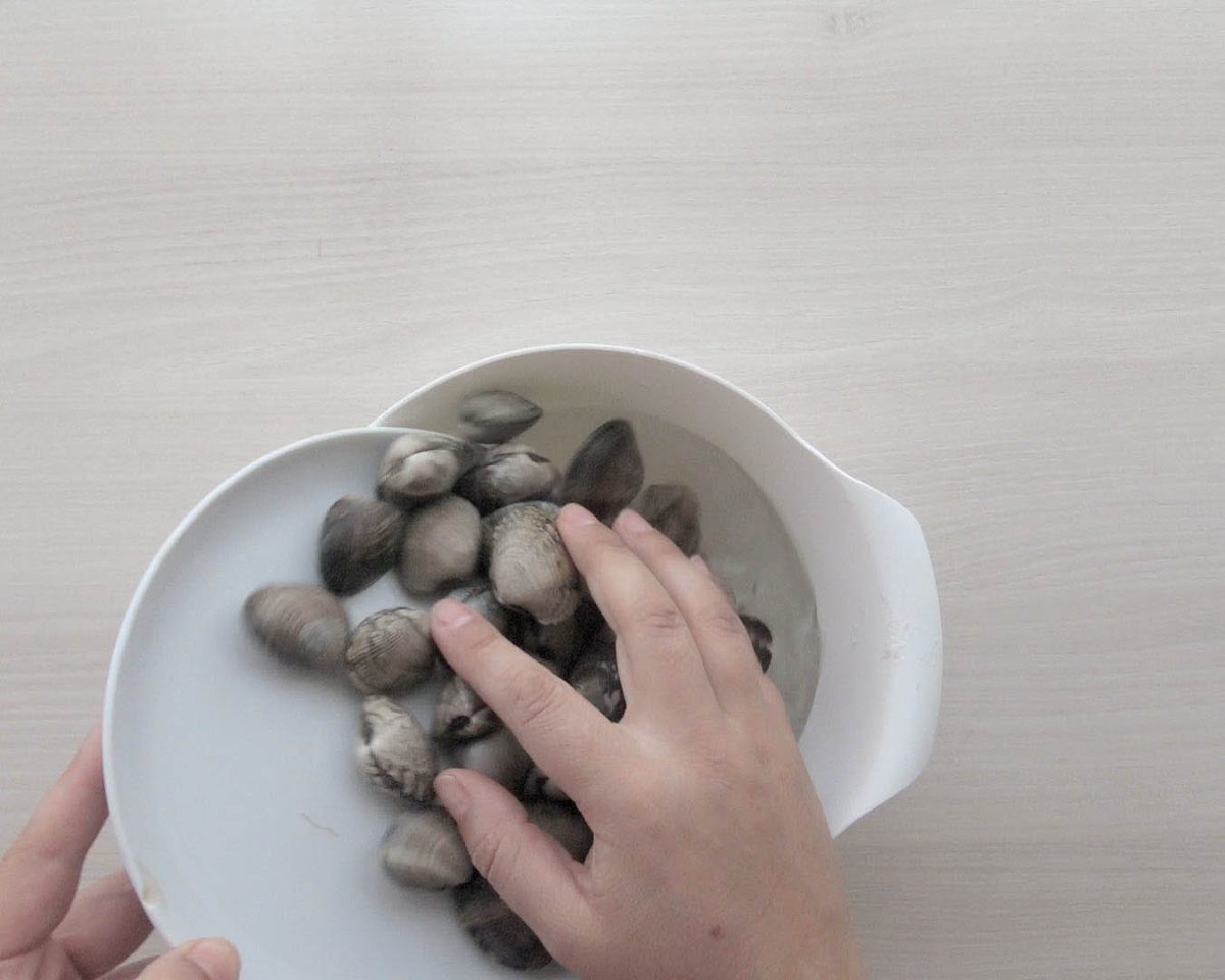 Cazuela de fideos con almejas paso 4