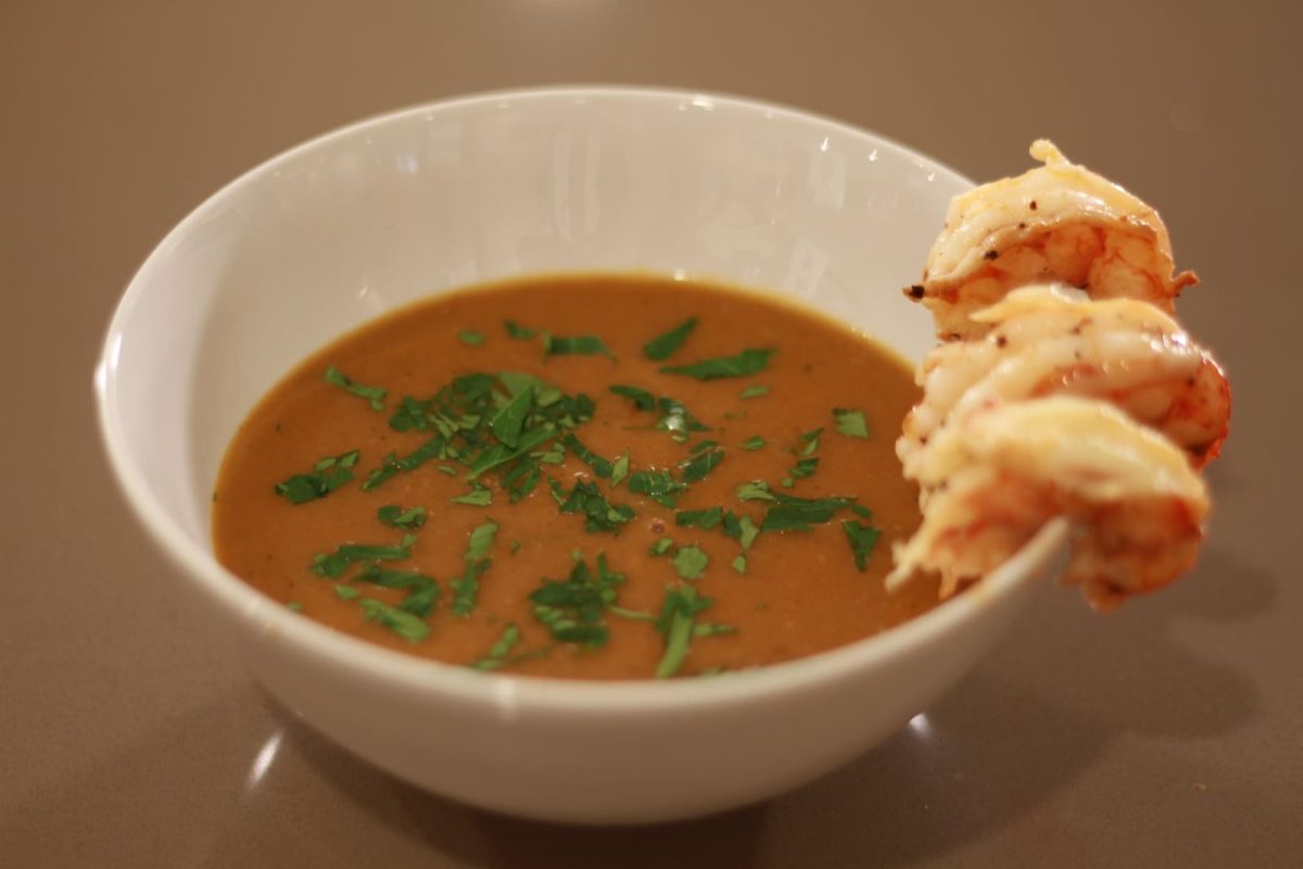 crema de langostinos paso 14