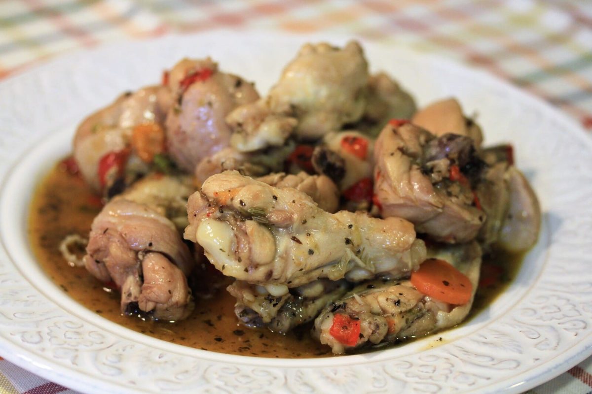 estofado de pollo paso 17