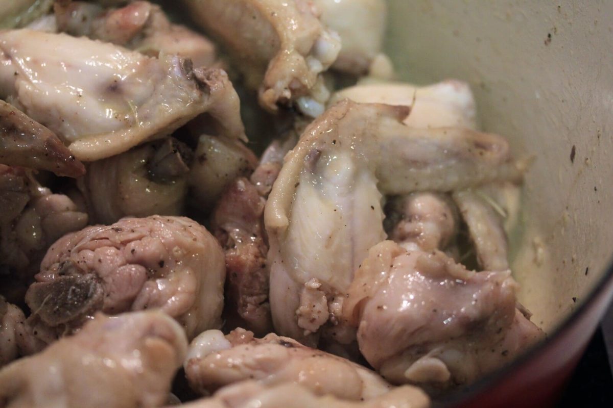 estofado de pollo paso 7