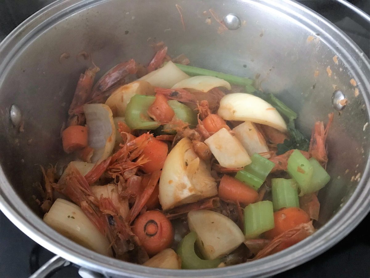 fumet o caldo de pescado paso 5