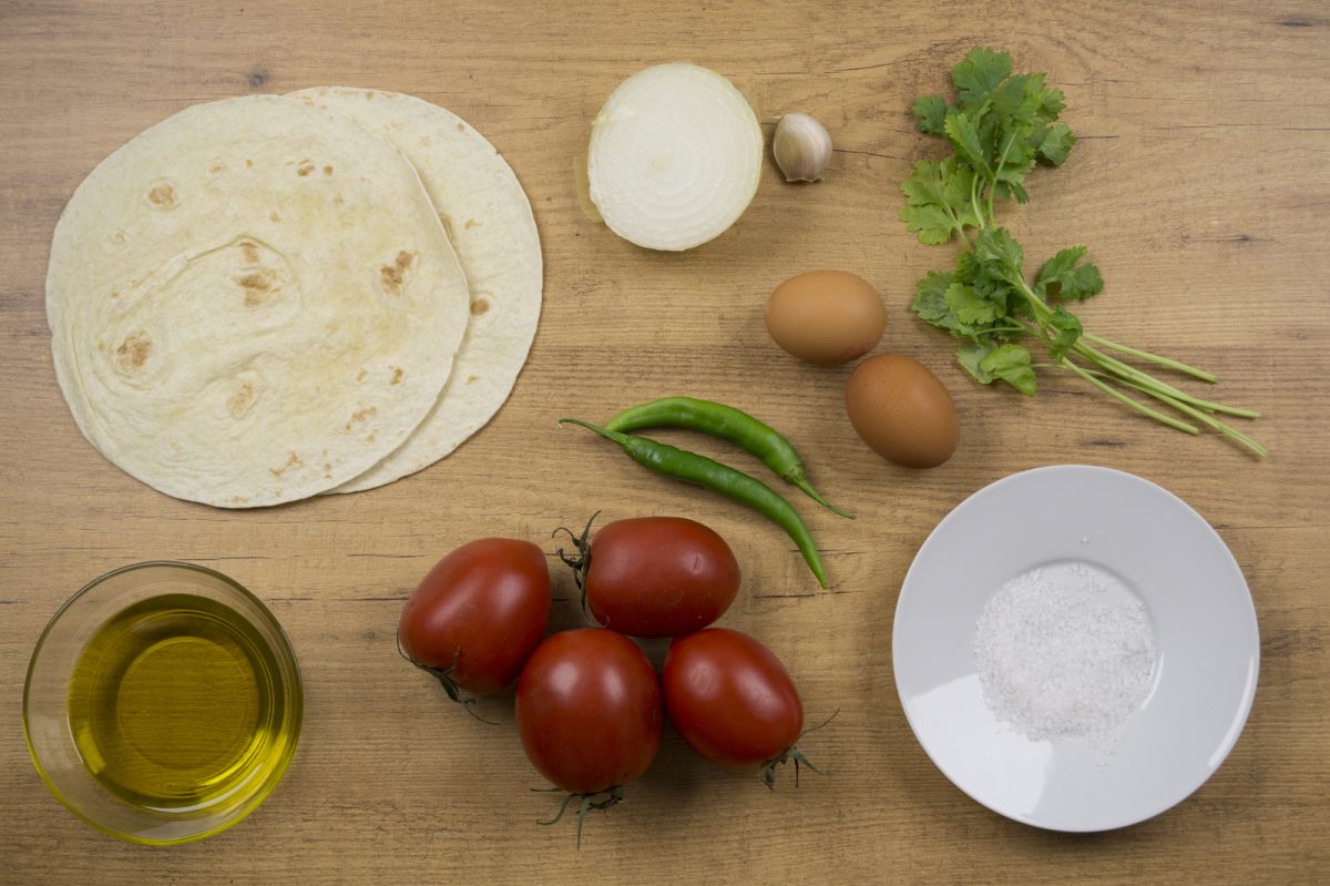 huevos rancheros paso 1