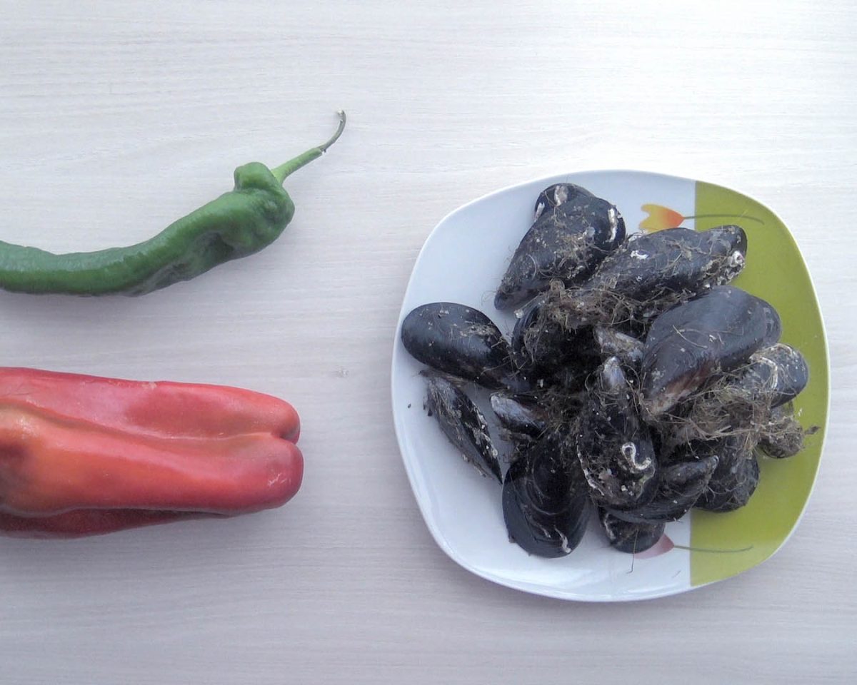mejillones gratinados a panadeira paso 1