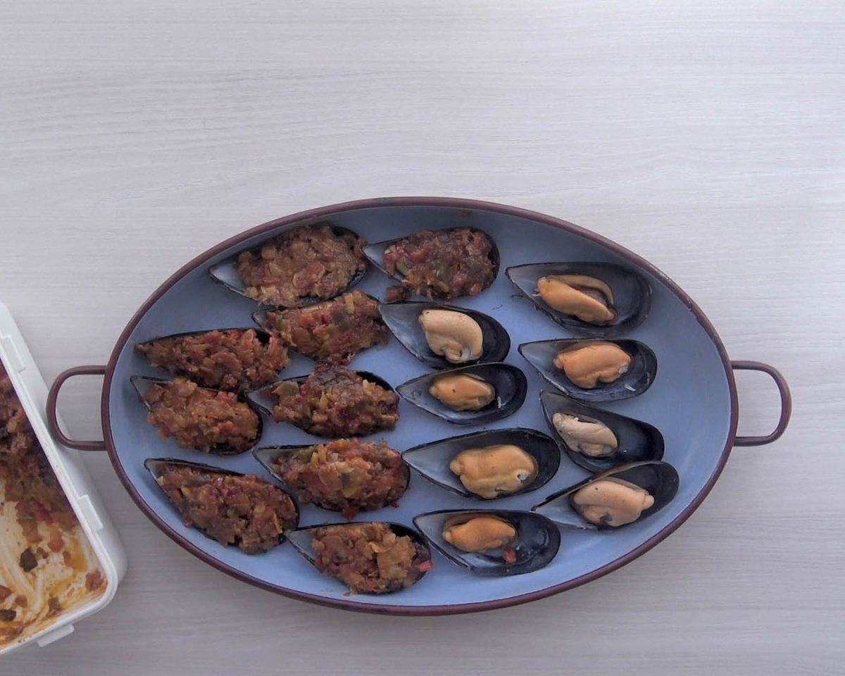 mejillones gratinados a panadeira paso 16