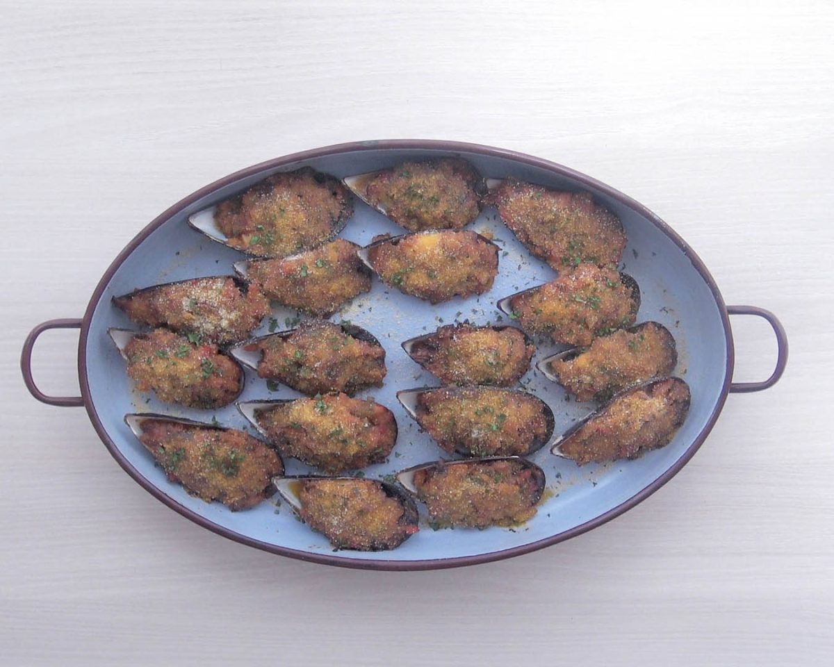 mejillones gratinados a panadeira paso 19