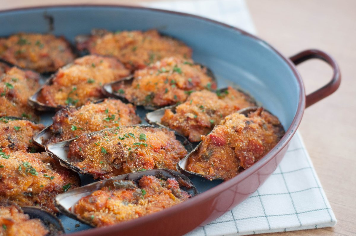 mejillones gratinados a panadeira paso 21