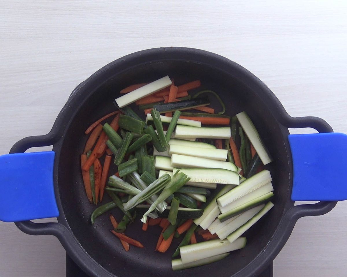 noodles con pollo y verduras paso 6