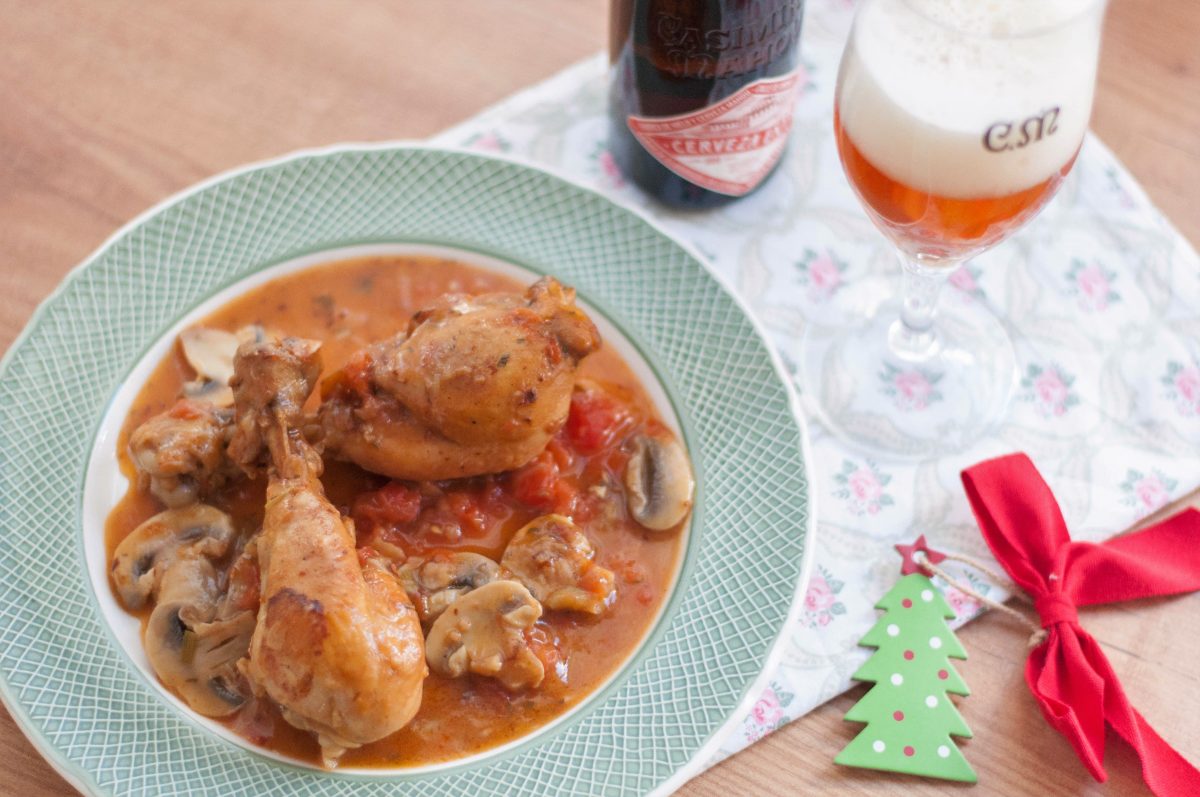 pollo a la marengo paso17