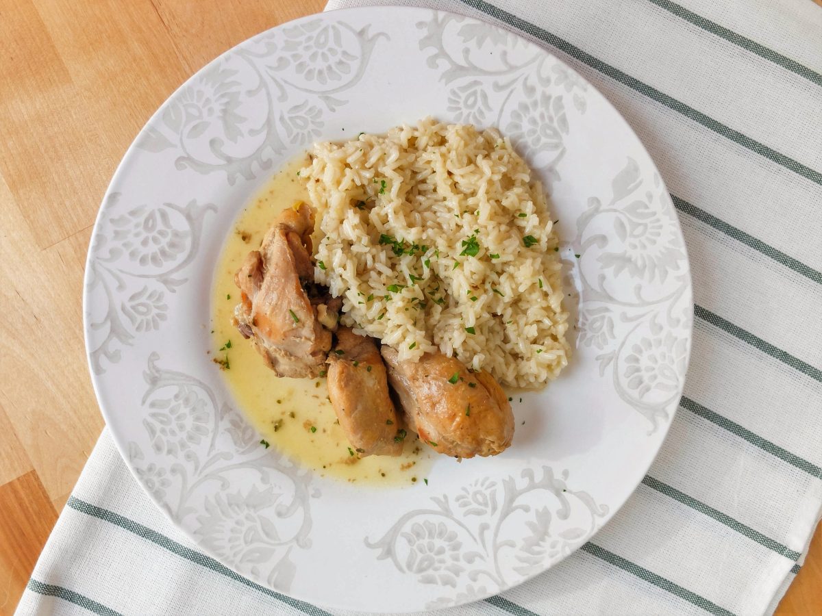 pollo con arroz paso 15