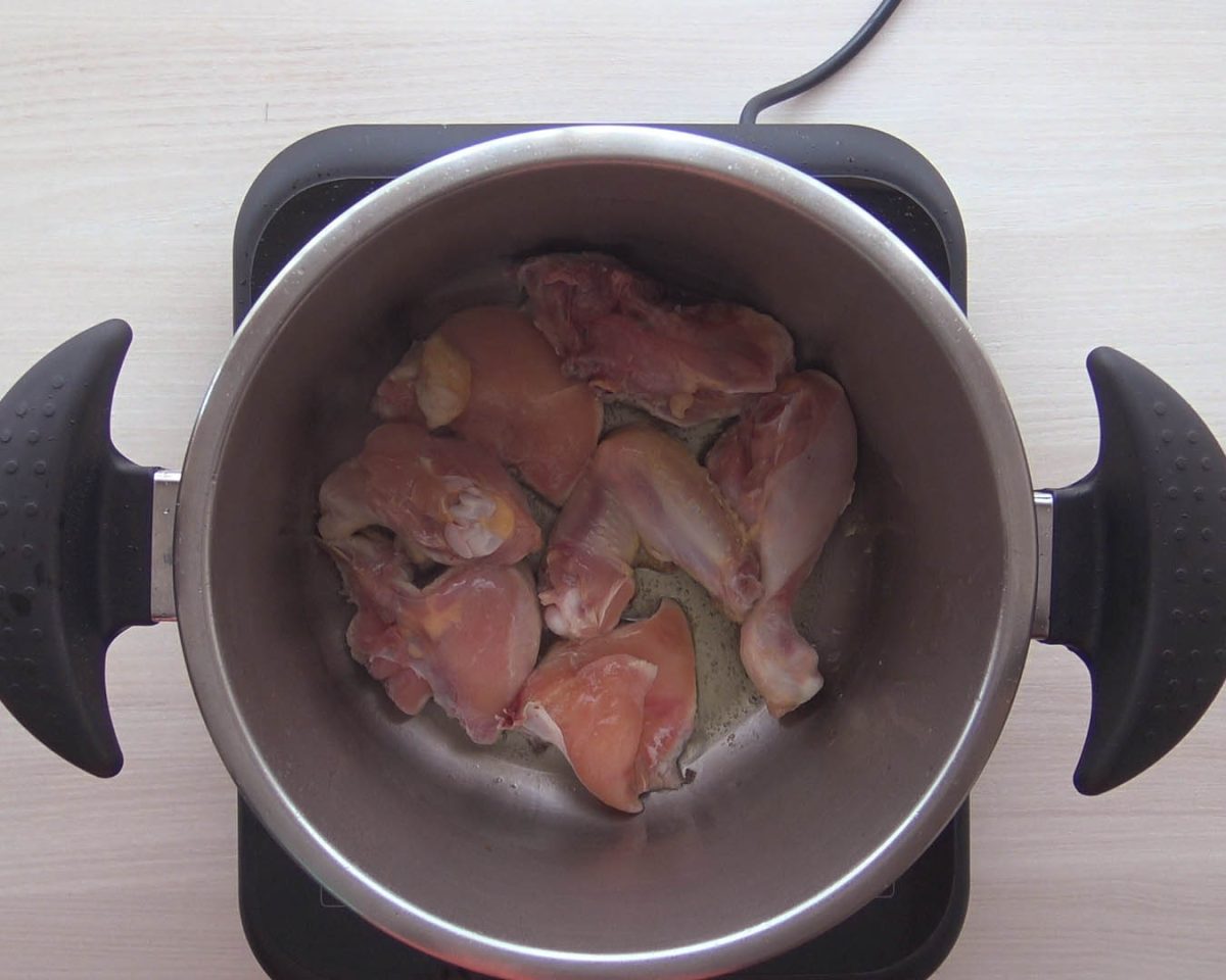 pollo con arroz paso 2