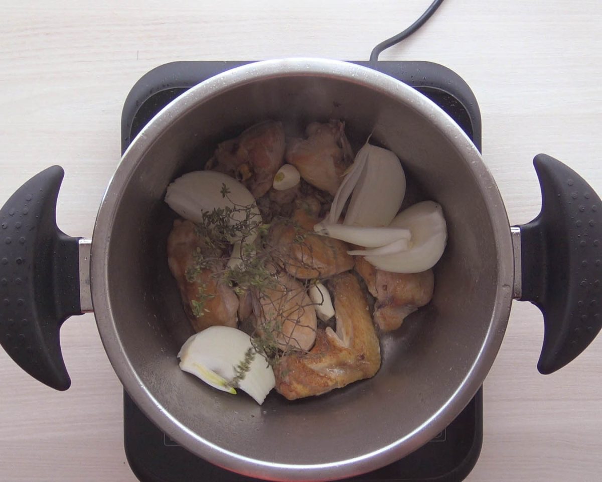 pollo con arroz paso 5
