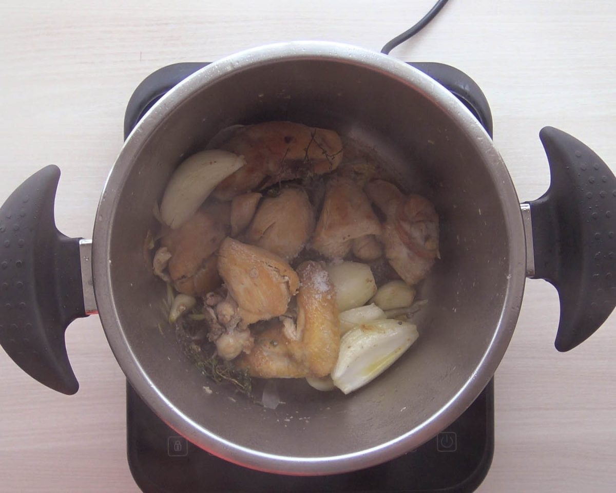 pollo con arroz paso 6