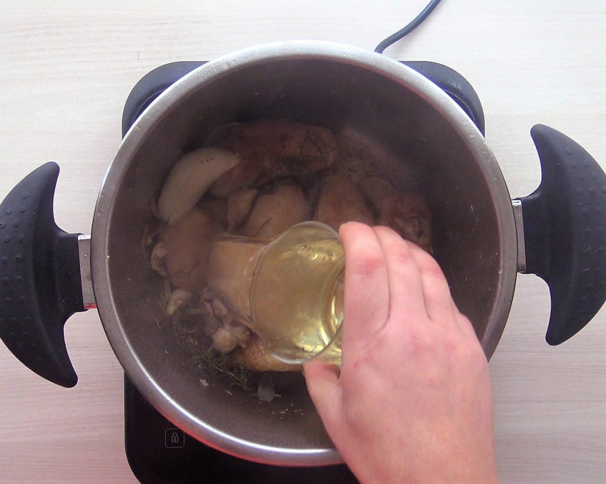 pollo con arroz paso 7