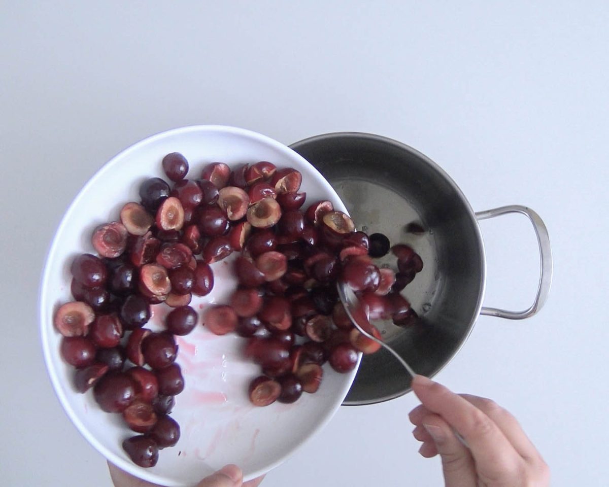 polos de cerezas picotas paso 7