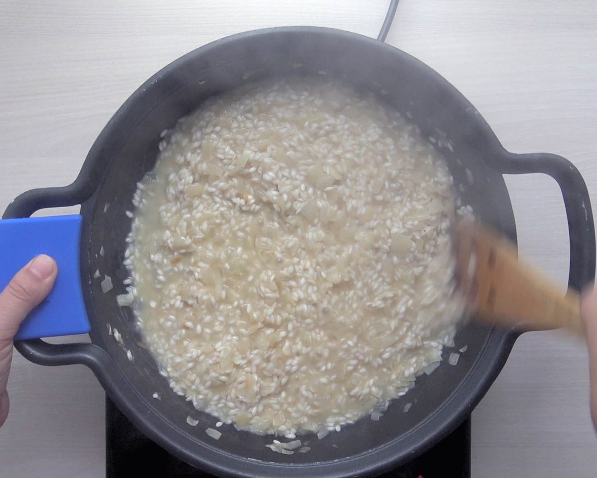 risotto de peras y gorgonzola paso 14