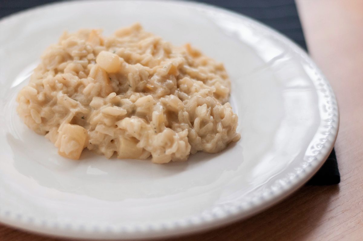 risotto de peras y gorgonzola paso 19