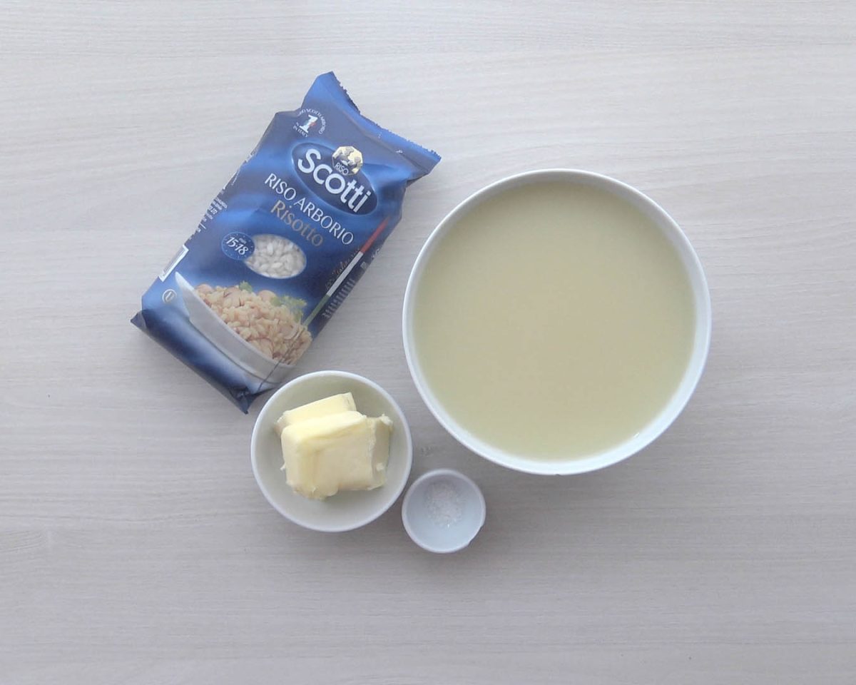 risotto de peras y gorgonzola paso 2