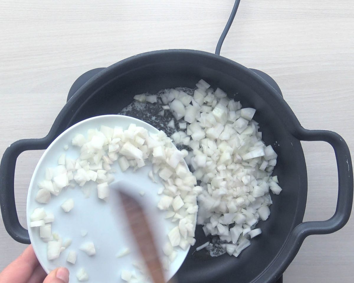 risotto de peras y gorgonzola paso 6