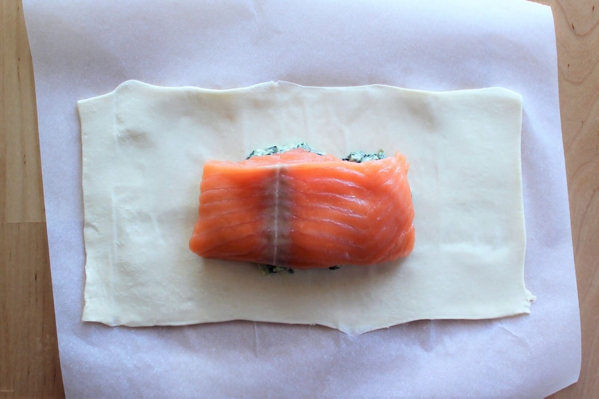 salmón en hojaldre paso 11