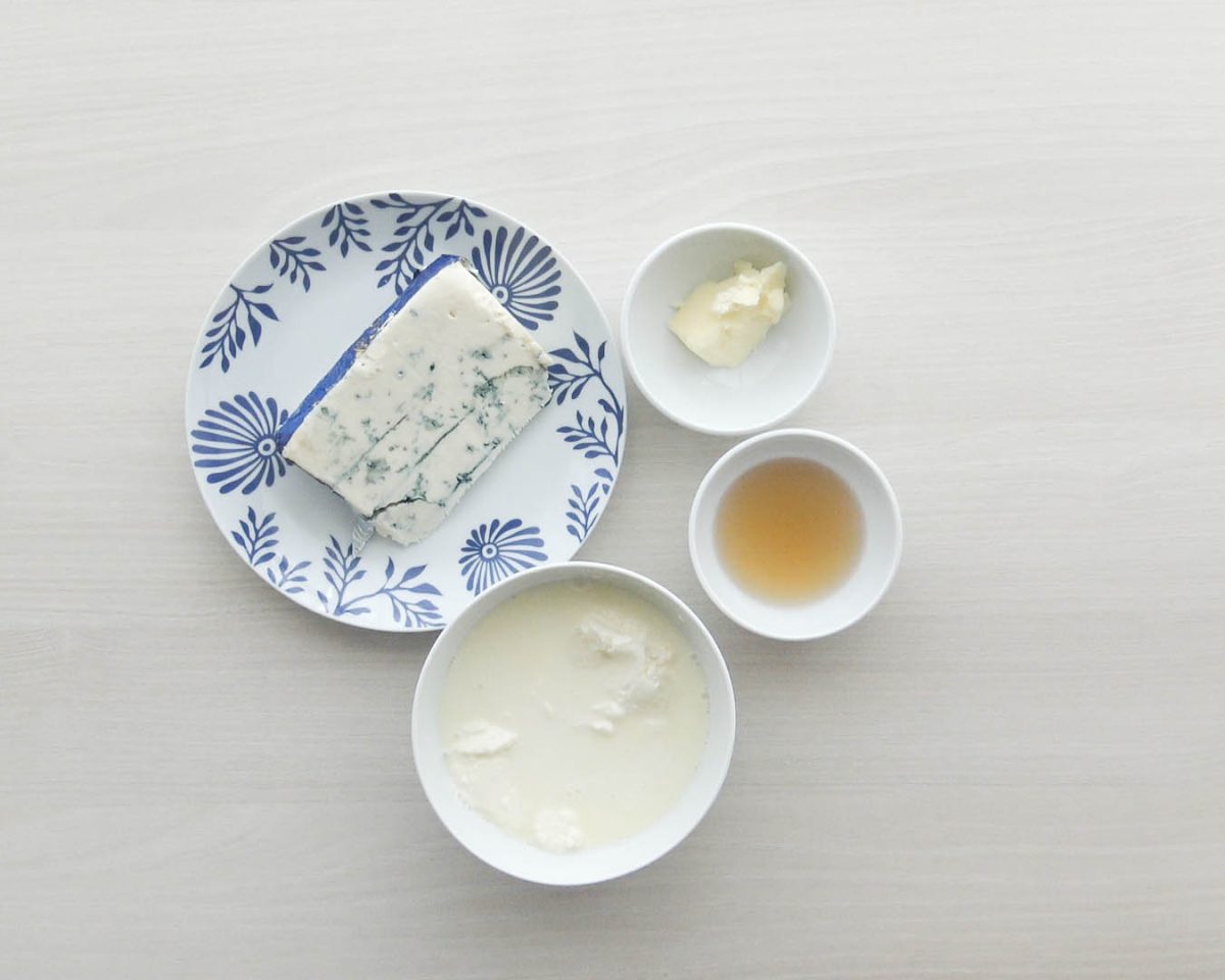 salsa de queso azul paso1