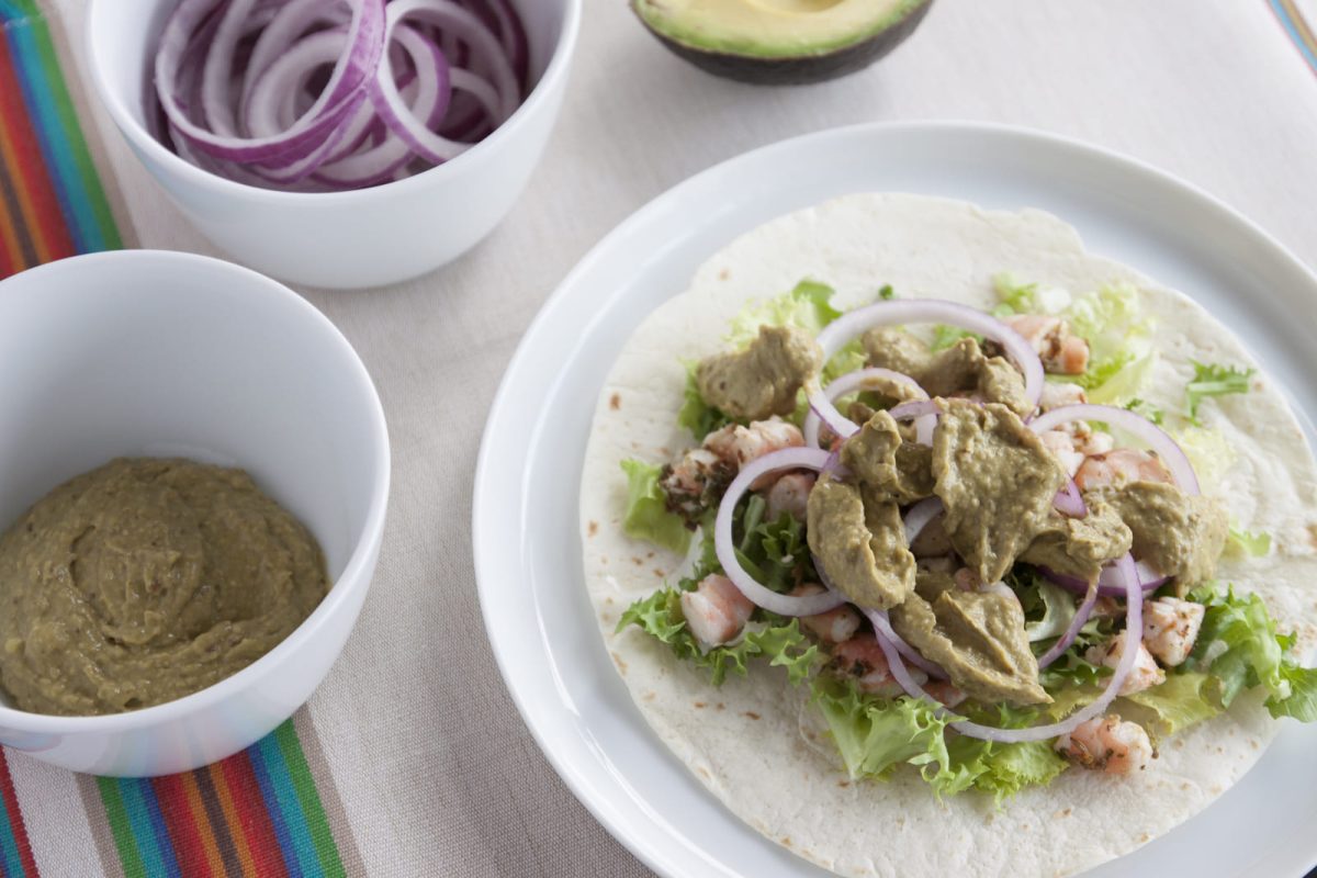 tacos con langostinos y aguacate paso 13