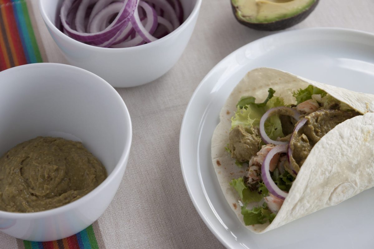 tacos con langostinos y aguacate paso 14