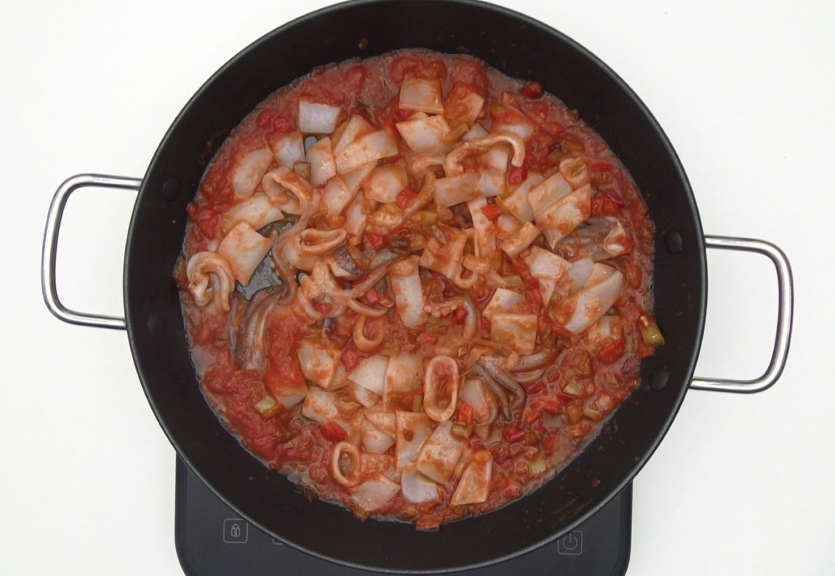 Arroz con calamares.