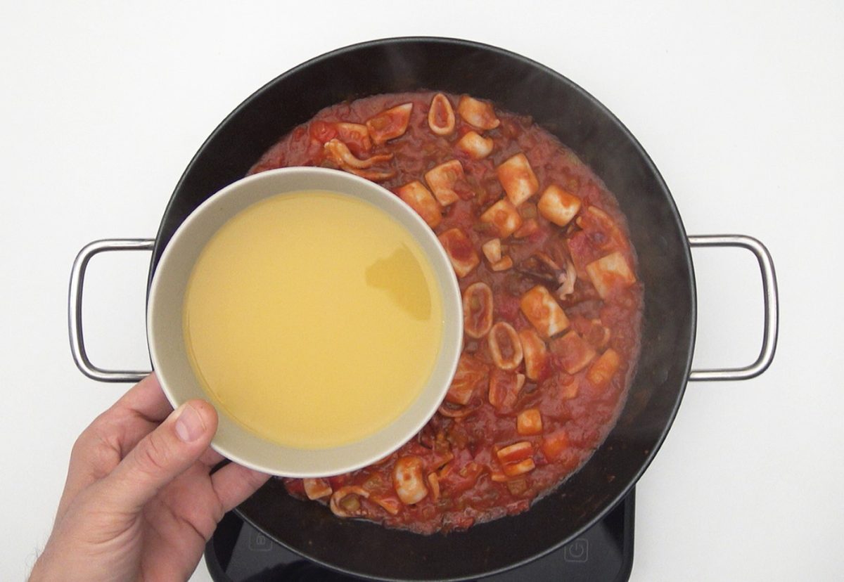 Arroz con calamares.
